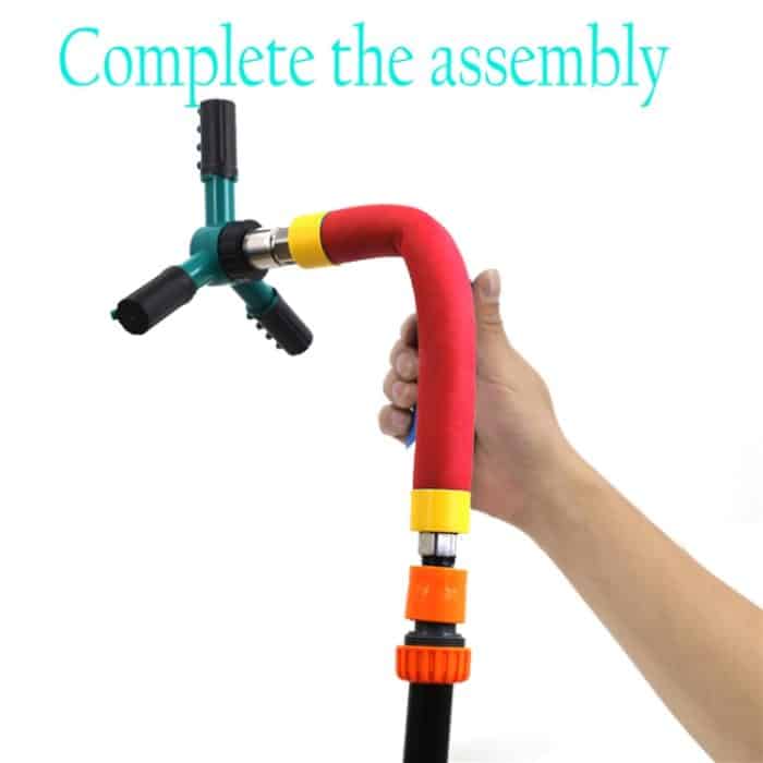 XZSSQ01 Gartenbedarf, rotierender Sprinkler für Gartentrampolin, Red Small, Red Big – Bild 2