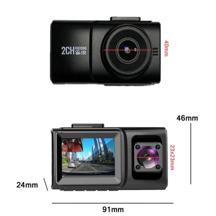 Im Auto versteckter HD 1080P Infrarot-Nachtsicht-Fahrrekorder Spezifikation:, Without GPS Trajectory, With GPS Trajectory – Bild 2