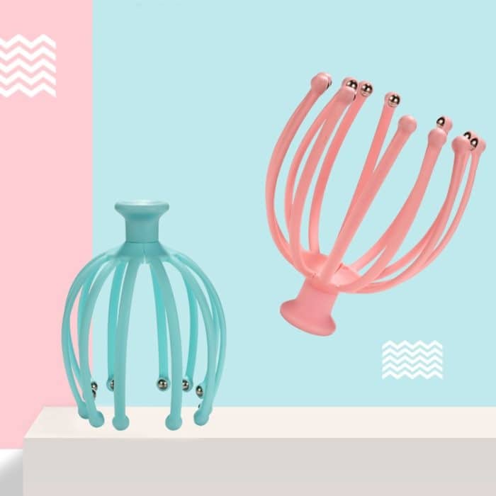 5 Stück 12-Klauen-Kopfmassagegerät, Oktopus, rotierender Ball, entspannendes Massagegerät – Bild 2