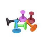 4 stücke Outdoor Baldachin Pole Gummihülse Camping Zelt Baldachin Zubehör Schutz Kunststoffkappe, Zufällige Farblieferung – Bild 2