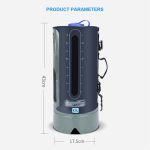 AFISHTOUR FW2078 12L Badewasser-Aufbewahrungstasche für den Außenbereich, tragbare Camping-Badetasche, Ordinary Air Pump, Spherical Air Pump – Bild 3