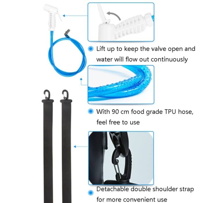 AFISHTOUR FW2078 12L Badewasser-Aufbewahrungstasche für den Außenbereich, tragbare Camping-Badetasche, Ordinary Air Pump, Spherical Air Pump – Bild 6