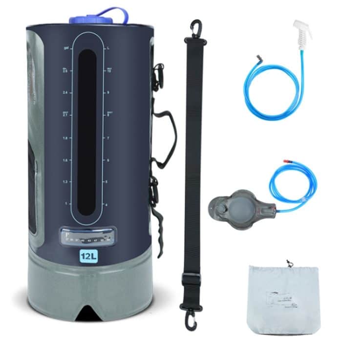 AFISHTOUR FW2078 12L Badewasser-Aufbewahrungstasche für den Außenbereich, tragbare Camping-Badetasche, Ordinary Air Pump, Spherical Air Pump – Bild 7