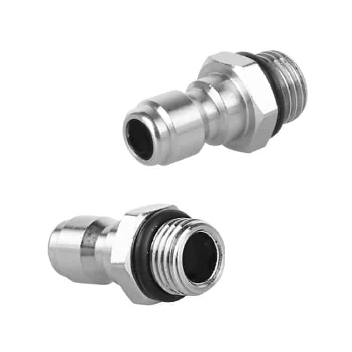 2 Sets Hochdruck-Sprühkopf, schnelles Einsetzen, 1/4 schnelle Verbindung aus reinem Kupfer, 1/4 Quick Pure Copper Joint – Bild 3