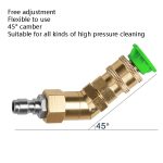 Autowaschmaschine mit Hochdruck-Klimaanlage-Reinigungsdüse, 1/4 Kupfer-Rotationsbiegegelenk, 360-Grad-Drehung, universeller Schnellstecker, 1/4 Copper Cleaning Nozzle – Bild 4