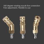 Autowaschmaschine mit Hochdruck-Klimaanlage-Reinigungsdüse, 1/4 Kupfer-Rotationsbiegegelenk, 360-Grad-Drehung, universeller Schnellstecker, 1/4 Copper Cleaning Nozzle – Bild 5