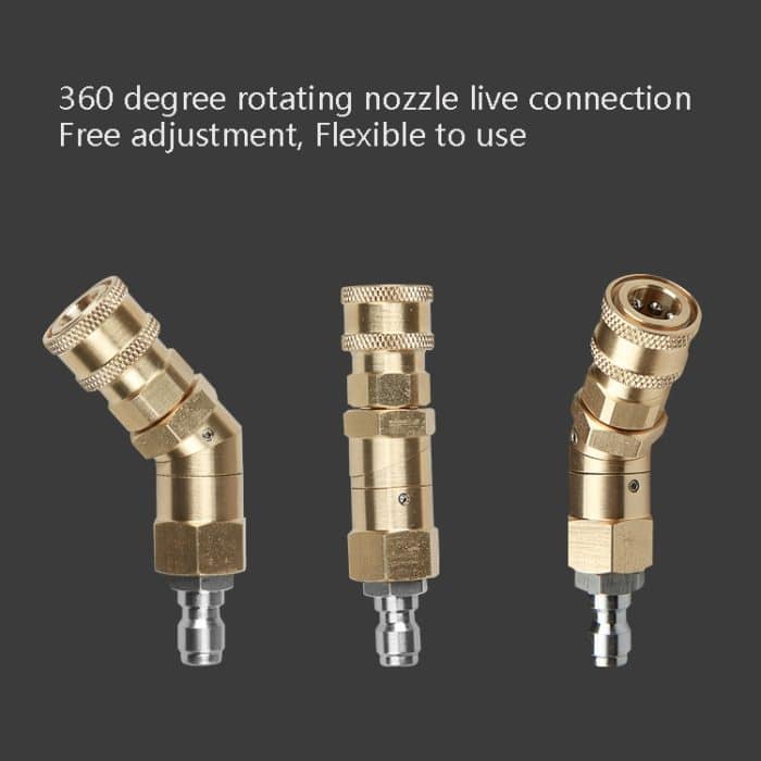 Autowaschmaschine mit Hochdruck-Klimaanlage-Reinigungsdüse, 1/4 Kupfer-Rotationsbiegegelenk, 360-Grad-Drehung, universeller Schnellstecker, 1/4 Copper Cleaning Nozzle – Bild 5