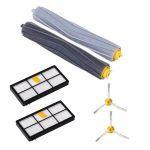 Roboter-Kehrbürste + Hypa-Filter + Dreieck-Seitenbürste für IRobot 800 960