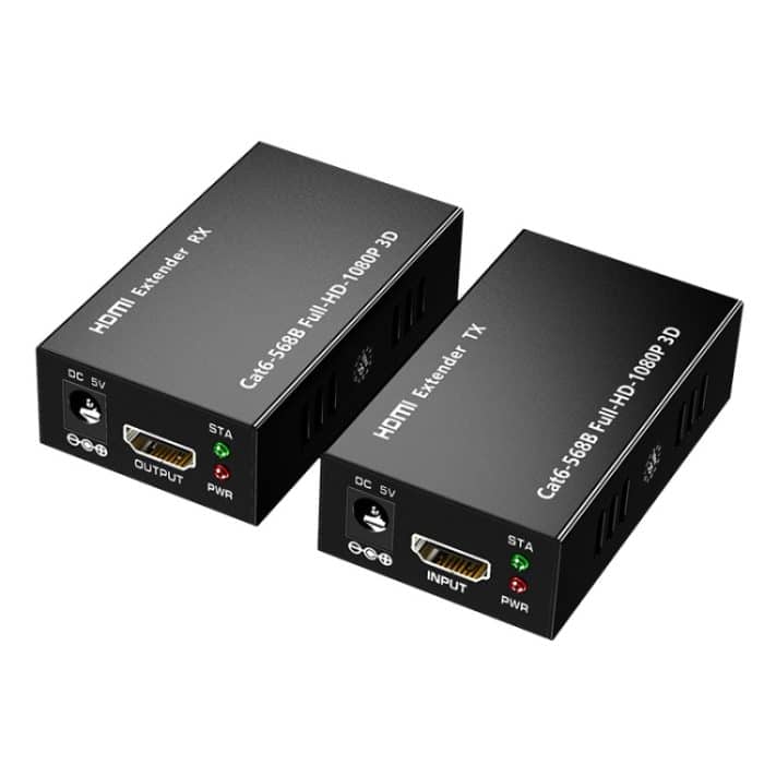 TBD0587749101A.jpg 1 Paar HW-YD60 HDMI Extender 1080P Signalverstärker, effektive Entfernung: 60 m, EU-Stecker – Bild 1