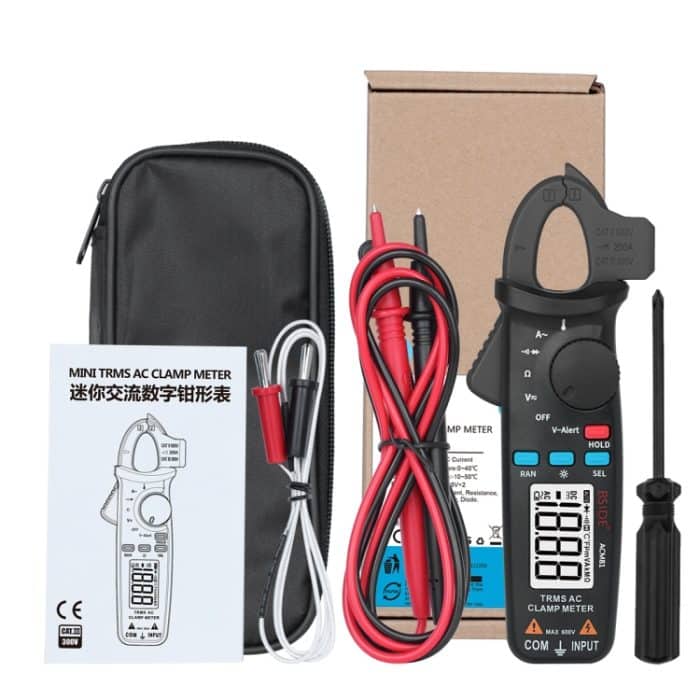 BSIDE ACM81 Digitales Zangenmessgerät mit automatischer Bereichswahl, 1 mA Genauigkeit, 200 A Strom DC AC Multimeter, ACM81 Blue, ACM81 Black, ACM81 Grey – Bild 7