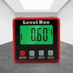 Präzisions-Digital-Neigungsmesser, Elektronen-Goniometer, 4 x 90 Grad, magnetische Basis, digitaler Winkelmesser, Winkelmesser, abgeschrägte Box