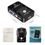 HW1701 2 in 1 Out KVM-Umschalter 2 Port manueller VGA-Switch USB mit Tastatur-Maus-Umschaltung, HW1701 – Bild 3