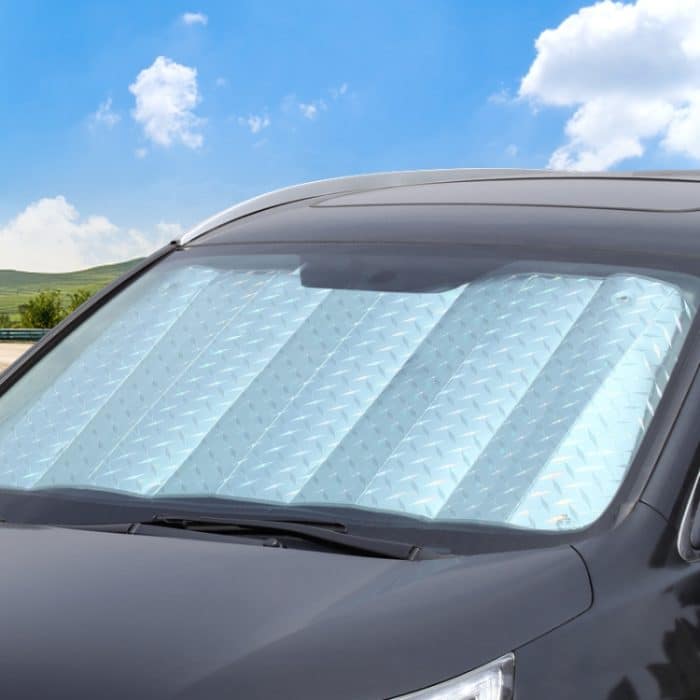 SHUNWEI 2 Stück Auto-Sonnenschutz für die Windschutzscheibe im Sommer, Sonnenschutz und Wärmedämmung, R-3934 130x70cm (Hatchback), R-3920 130x60cm (Hatchback), R-3921 140x70cm (Sedan), R-3922 140x75cm (SUV Off-road Vehicle) – Bild 5