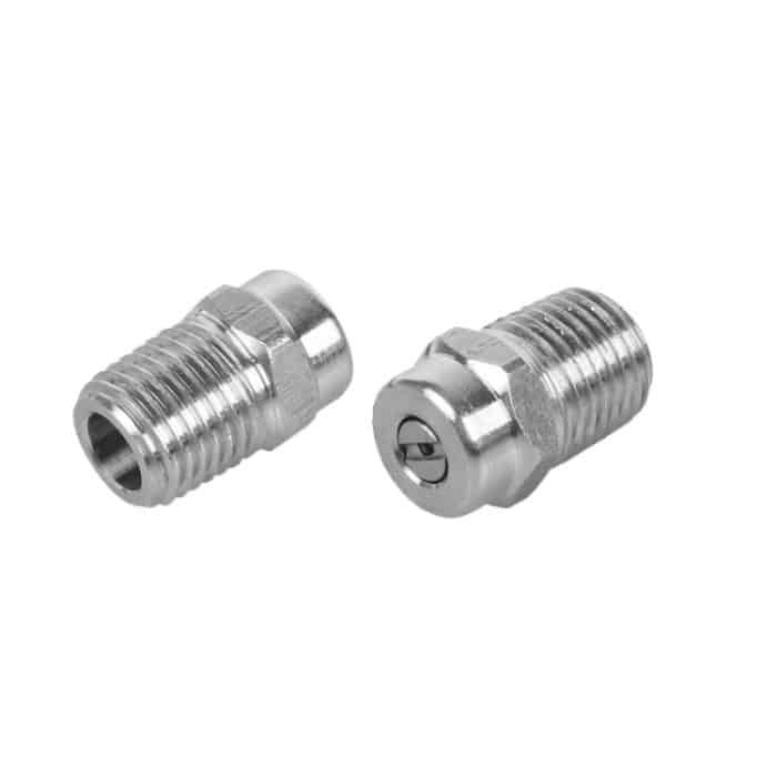 2 Stück ZG1/4-25 Hochdruck-Reinigungsmaschinenteile, fächerförmige Reinigungsdüse, 030 Type 1.07 Hole, 040 Type 1.2 Hole, 050 Type 1.35 Hole – Bild 1