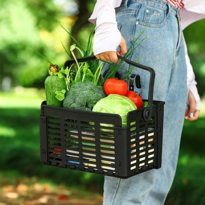Westbike-Fahrradkorb faltbar Schnellrelease-Korb tragbarer Lebensmittelkorb – Bild 7