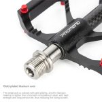 1 Paar PROMEND Titanachse Carbonrohr Fahrradpedal Mountainbike Rennrad 3 Palin Pedal, PD-M86C-TI, PD-R87C-TI – Bild 4