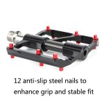 1 Paar PROMEND Titanachse Carbonrohr Fahrradpedal Mountainbike Rennrad 3 Palin Pedal, PD-M86C-TI, PD-R87C-TI – Bild 5