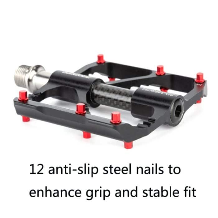 1 Paar PROMEND Titanachse Carbonrohr Fahrradpedal Mountainbike Rennrad 3 Palin Pedal, PD-M86C-TI, PD-R87C-TI – Bild 5
