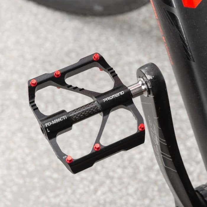 1 Paar PROMEND Titanachse Carbonrohr Fahrradpedal Mountainbike Rennrad 3 Palin Pedal, PD-M86C-TI, PD-R87C-TI – Bild 8
