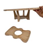 Outdoor-Picknicktisch, faltbares Weinregal aus Holz, Foldable Table – Bild 3