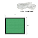 Verschlüsselungs-Sonnenschutznetz, Blumenbalkon, Innenhof, Außen-Wärmedämmungsnetz, 2 x 2m, 2 x 4m, 3 x 3m, 3 x 4m – Bild 6