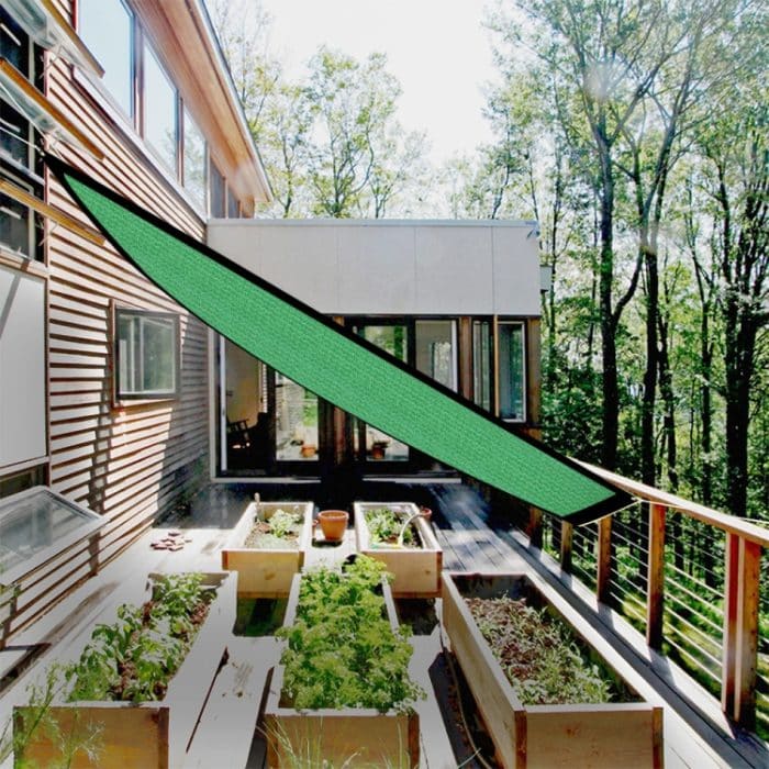 Verschlüsselungs-Sonnenschutznetz, Blumenbalkon, Innenhof, Außen-Wärmedämmungsnetz, 2 x 2m, 2 x 4m, 3 x 3m, 3 x 4m – Bild 5