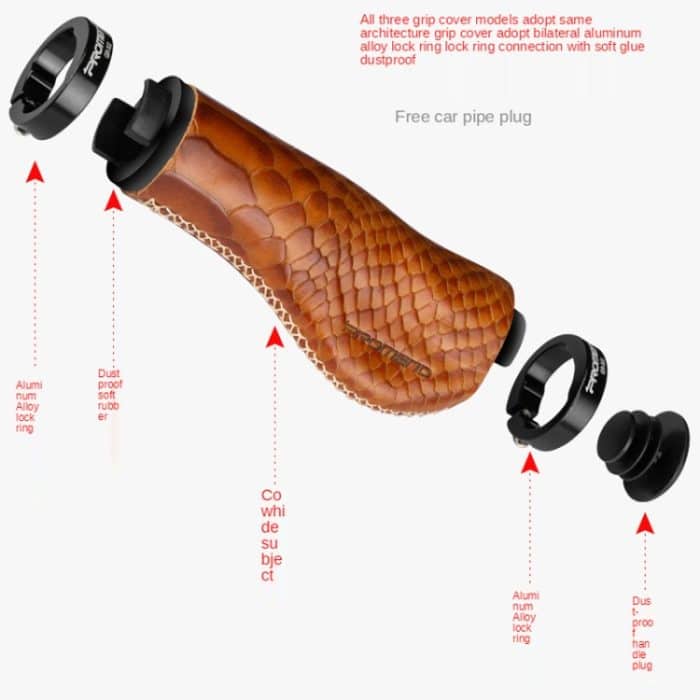 1 Paar PROMEND GR-502H Fahrrad Mountainbike Faltrad Arretierung Ergonomische Fleischbällchen-Handschuhe, GR-502H Brown, GR-502H – Bild 3