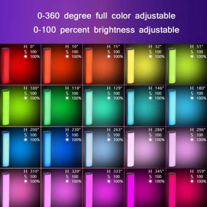 W200 RGB Outdoor-Fotografie-Handheld-Fülllicht-LED-Atmosphären-Stick-Licht – Bild 7