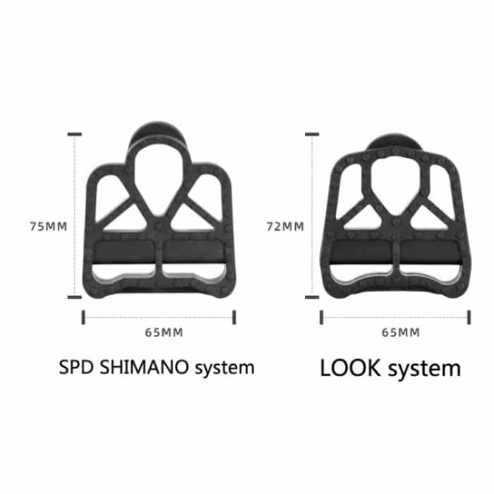 1 Paar PROMEND Rennrad Fahrradschloss Pedal Konvertierungsstück Nylon Kunststoff selbstsicherndes Pedal, PDZ-N11, PDZ-N13 – Bild 3