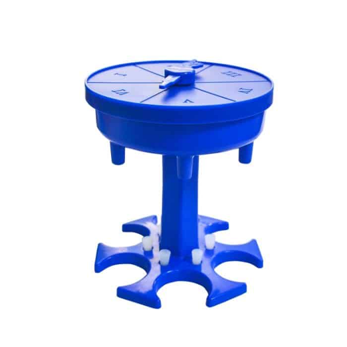 Weinspender für 6 Tassen, automatischer Umleitungs-Weinausgießer mit Drehteller, Stil:, Round Blue with Transparent Cup, Round Blue with Color Cup, Round Gray with Transparent Cup, Round Gray with Color Cup, Round Brown with Transparent Cup... – Bild 7