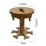 Weinspender für 6 Tassen, automatischer Umleitungs-Weinausgießer mit Drehteller, Stil:, Round Blue with Transparent Cup, Round Blue with Color Cup, Round Gray with Transparent Cup, Round Gray with Color Cup, Round Brown with Transparent Cup... – Bild 2