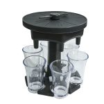 Weinspender für 6 Tassen, automatischer Umleitungs-Weinausgießer mit Drehteller, Stil:, Hexagon Gray with Transparent Cup, Hexagon Gray with Color Cup, Hexagon Brown with Transparent Cup, Hexagon Brown with Color Cup...