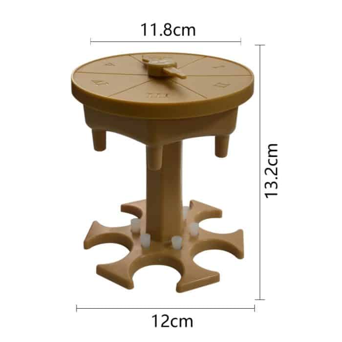 Weinspender für 6 Tassen, automatischer Umleitungs-Weinausgießer mit Drehteller, Stil:, Hexagon Gray with Transparent Cup, Hexagon Gray with Color Cup, Hexagon Brown with Transparent Cup, Hexagon Brown with Color Cup... – Bild 2