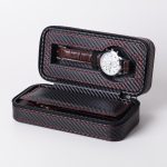PU-Leder, Vollkarbonfaser, Reißverschluss, Uhrentasche, Uhrenaufbewahrung, Präsentationsbox, Stil:, 02 Watch Position, 04 Watch Position, 08 Watch Position Carbon Fiber