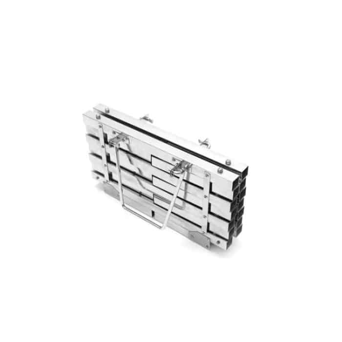 Komplett aus Edelstahl, zusammenklappbar, tragbarer Grill, Holzkohlegrill, Holzofen, CF-723 – Bild 5