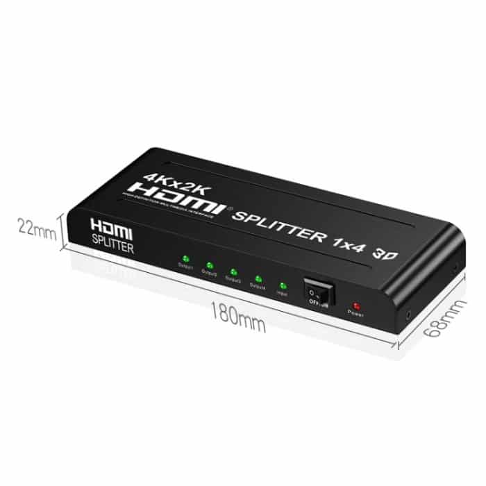 HW-4K104D 1 bis 4 4K x 2K Video High-Definition On-Screen HDMI Splitter, HW-4K104D – Bild 3