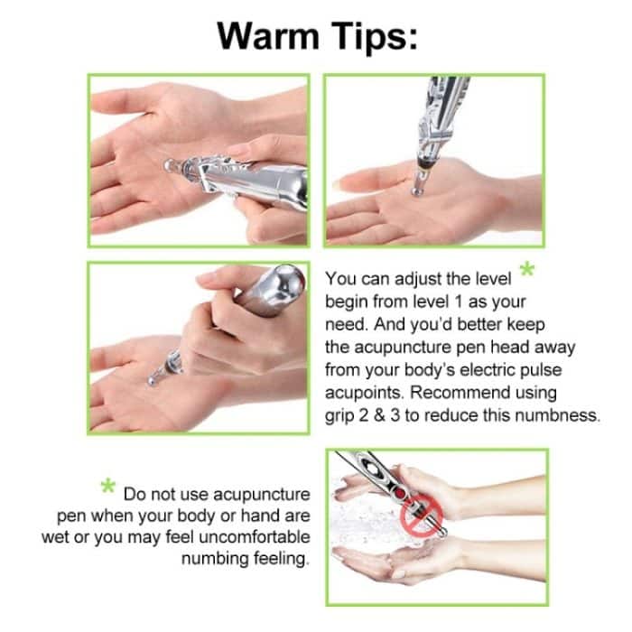 Zirkulierende Energie, automatischer Punktfindungs-Meridianstift, elektronischer Akupunkturstift für Heimschmerzen., 5 Head Color Boxes (Battery Model), Only Pen, 3 Head Color Box (Charging Model), 5 Head Color Box (Charging Model) – Bild 4