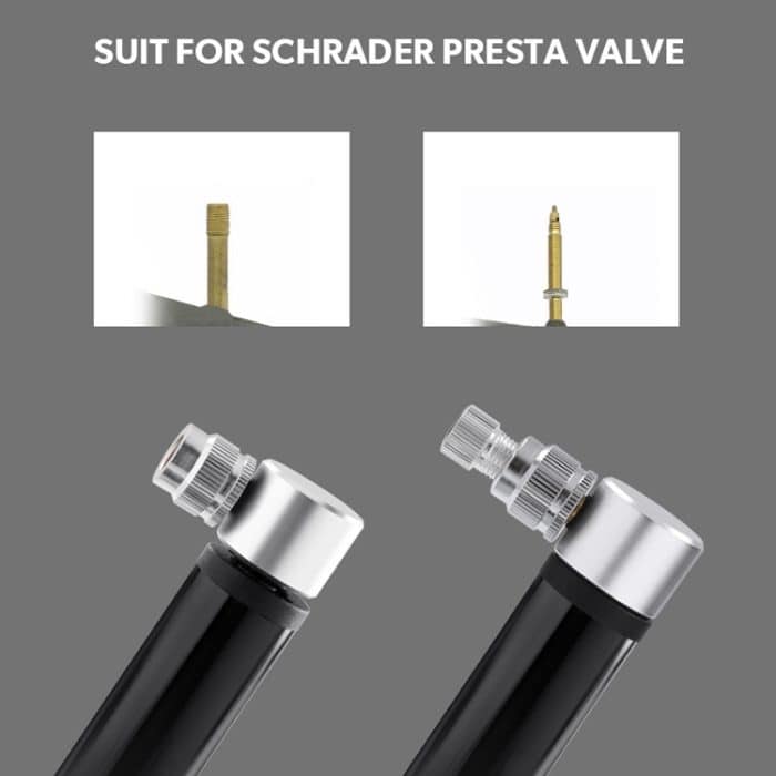 Manuelle tragbare Mini-Fahrrad-Aluminiumlegierungspumpe, Basketball, Fußball, aufblasbarer Zylinder, Aluminum Alloy Pump(Black), Aluminum Alloy Pump(Red), Aluminum Alloy Pump(Silver) – Bild 5