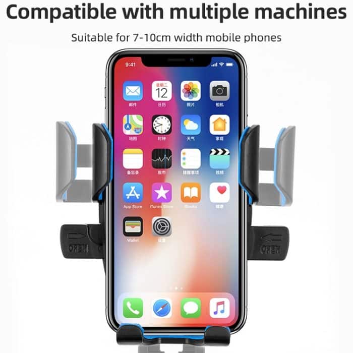 2 Stück CYCLINGBOX BG-2930 Fahrrad-Handyrahmen, Kunststoff, One-Click-Lock-Handyhalterung, Stil:, Handlebar Installation (Black）, Handlebar Installation (Red）, Handlebar Installation (Blue）, Handlebar Installation (Yellow）... – Bild 3