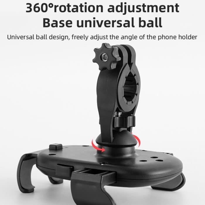 2 Stück CYCLINGBOX BG-2930 Fahrrad-Handyrahmen, Kunststoff, One-Click-Lock-Handyhalterung, Stil:, Rearview Mirror Installation (Red）, Rearview Mirror Installation (Blue）, Rearview Mirror Installation (Yellow） – Bild 5