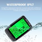 WEST BIKING 5 Sprachen Fahrrad Wasserdichte Hintergrundbeleuchtung Multifunktions Drahtloser Kilometerzähler Tachometer, 5 Languages – Bild 6