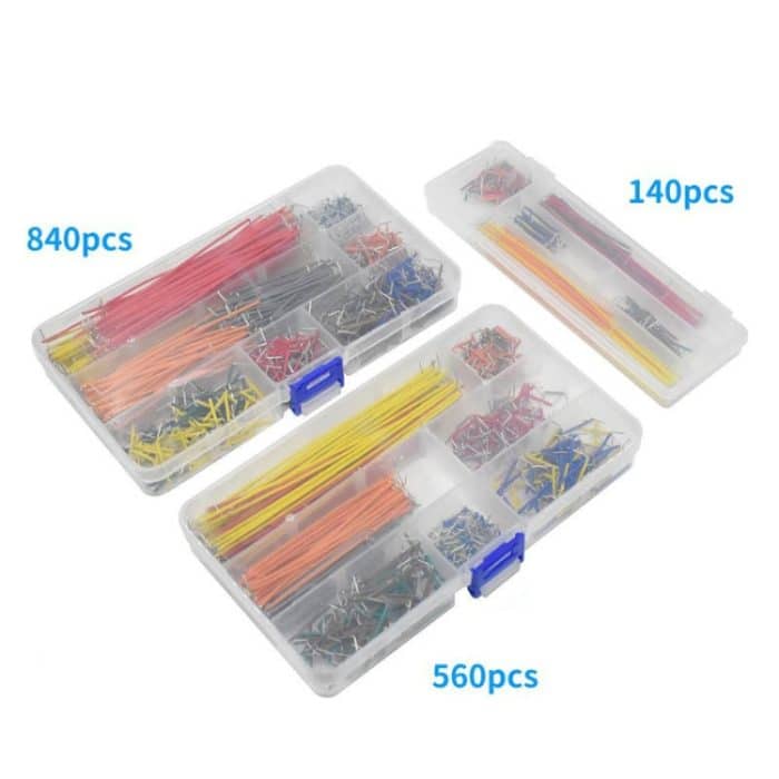 14 Längen Überbrückungsdraht, U-Form, lötfreies Steckbrett-Überbrückungsdraht-Set, 840 PCS, 560 PCS, 140 PCS – Bild 5
