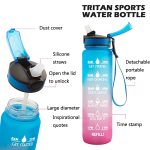 1L Tritan-Kunststoff-Becher mit Farbverlauf für den Außenbereich, großer Sportkessel, Blue Pink, Orange Blue, Yellow Blue Purple, Purple Orange – Bild 4