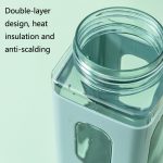 2 Stück quadratischer Kunststoff-Wasserbecher mit Strohhalm, Outdoor-Sport, tragbare Wasserkocher mit großer Kapazität, 700ml (White), 700ml (Blue), 700ml (Red), 900ml (White), 900ml (Blue) – Bild 5