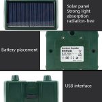 Elektronischer Nagetiervertreiber Ultraschall-Tiervertreiber für den Außenbereich, Electronic Animal Repeller – Bild 6