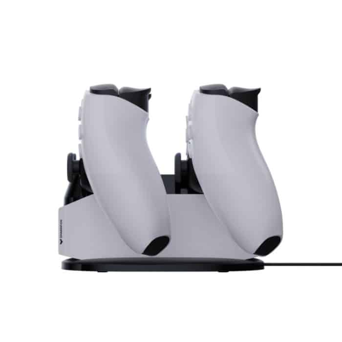 SPARKFOX W20P508 Dual-Ladegerät mit Kontakten, kabelloses Griff-Ladegerät für PS5, Stil:, Charger+Data Cable+Charging Plug, Charger+Data Cable – Bild 6