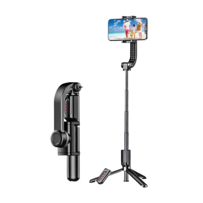 XYK-19017 Smart Anti-Shake Single Axis Stabilizer Einziehbarer Handy-Selfie-Stick Video-Live-Stativ mit Bluetooth-Fernbedienung – Bild 1