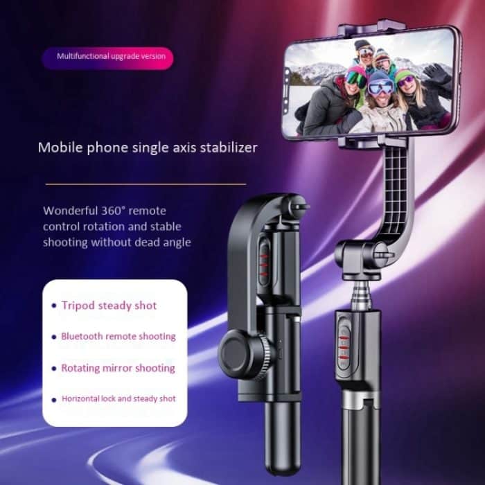 XYK-19017 Smart Anti-Shake Single Axis Stabilizer Einziehbarer Handy-Selfie-Stick Video-Live-Stativ mit Bluetooth-Fernbedienung – Bild 2
