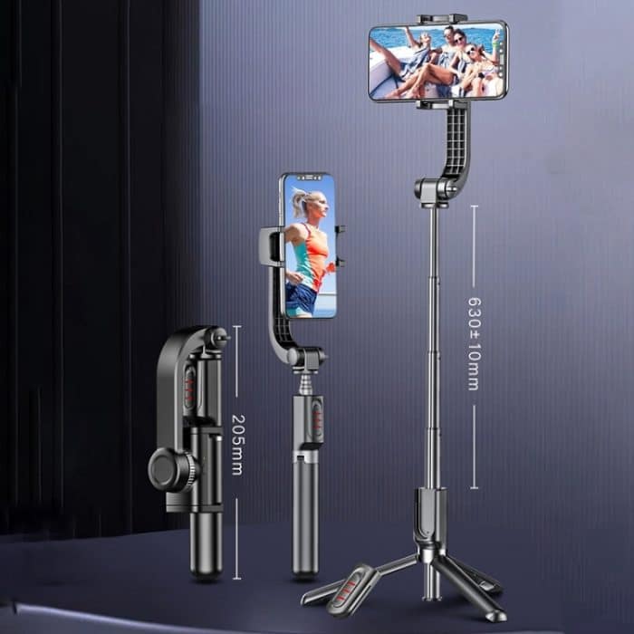 XYK-19017 Smart Anti-Shake Single Axis Stabilizer Einziehbarer Handy-Selfie-Stick Video-Live-Stativ mit Bluetooth-Fernbedienung – Bild 3