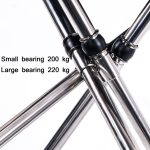 Im Freien einziehbarer tragbarer Edelstahlhocker Camping Strand Angeln Klappstuhl, Spezifikation:, S, L – Bild 4